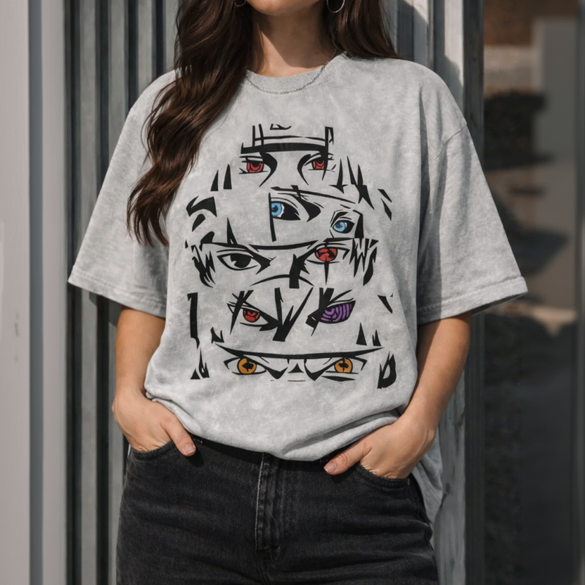 Naruto Cursed Eyes Cotton Shirt